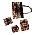 Set of wax print bag and accessories